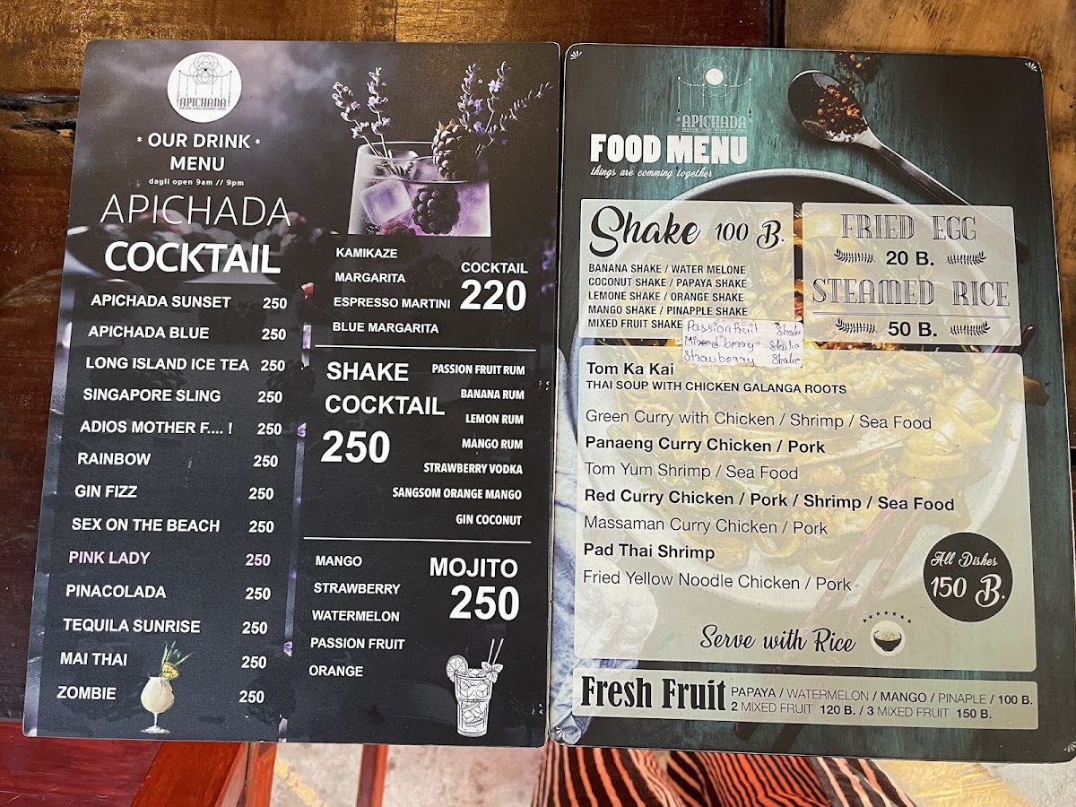 Apichada view point Menu - Image 2