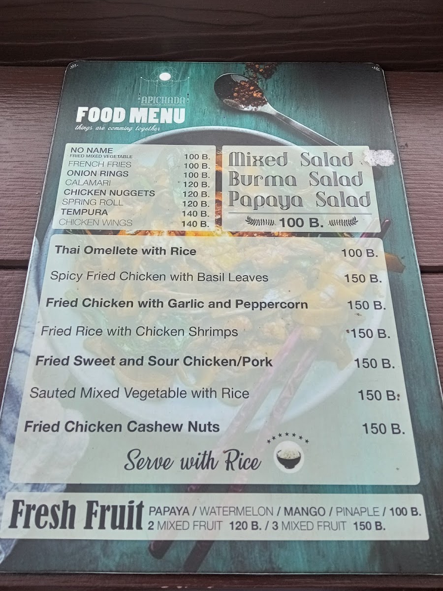Apichada view point Menu - Image 4