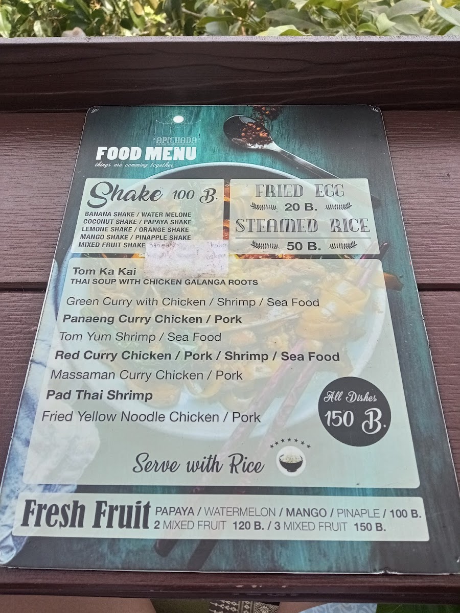 Apichada view point Menu - Image 5